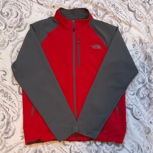 The North Face Men's Performance Jacket in Red and Gray